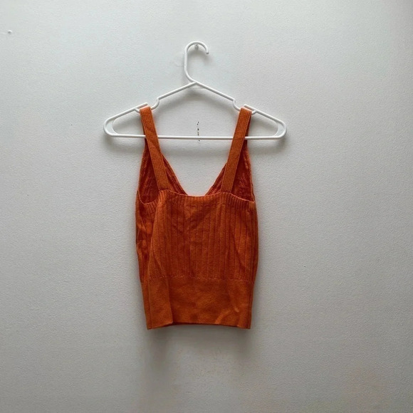 ARITZIA - Wilfred Suzette Wool Blend Knit Tank in Burnt Orange - Picture 5 of 7